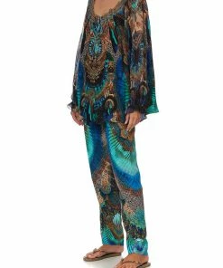 Camilla EBoutique (US) Sale Clothing NECK TIE GATHERED BLOUSE TEMPLE TEMPTRESS