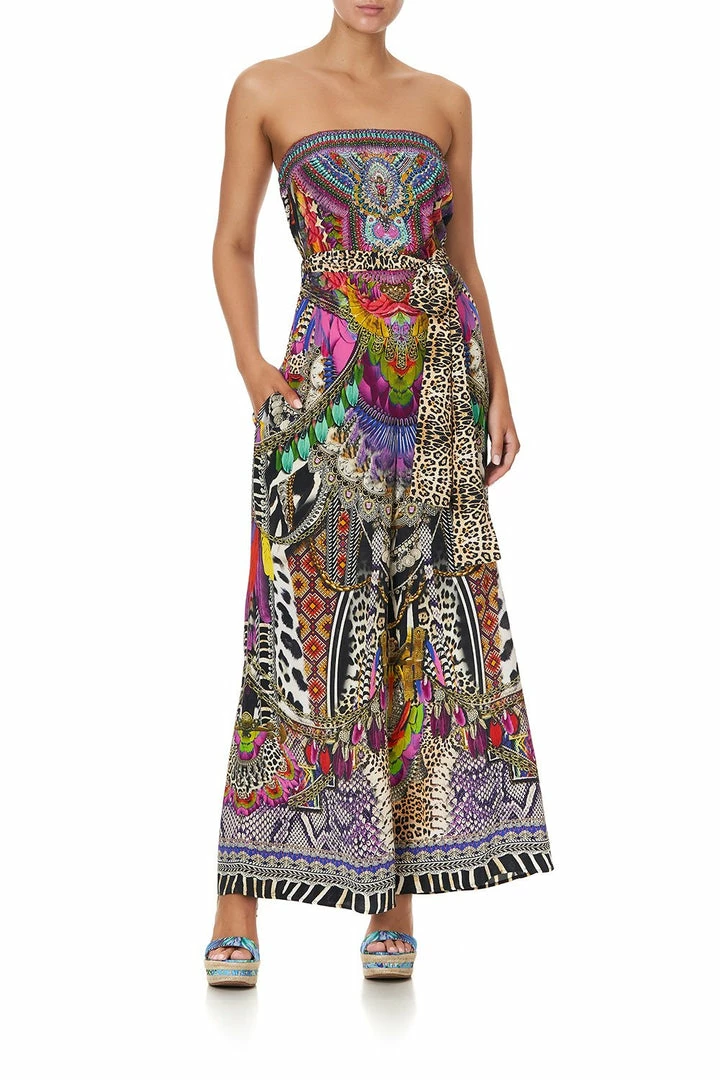 Camilla EBoutique (US) TIE WAIST STRAPLESS JUMPSUIT GUARDIANS OF THE SUN Sale Clothing