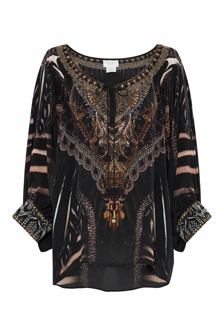 Camilla EBoutique (US) RAGLAN SLEEVE BLOUSE WITH CUFF QUECHUA KING