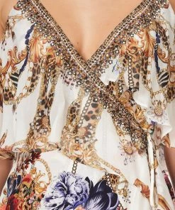 Camilla EBoutique (US) RUFFLE OVERLAYER WRAP DRESS REIGN SUPREME Sale Clothing