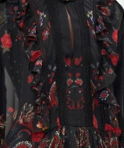 Camilla EBoutique (US) BLOUSON RUFFLE BLOUSE WOODSTOCK ROCK