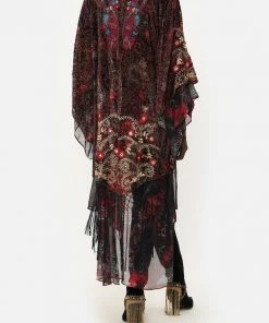 Camilla EBoutique (US) Clothing KIMONO WITH LONG UNDERLAYER WOODSTOCK ROCK