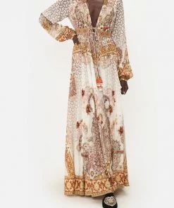 Camilla EBoutique (US) PEASANT DRESS WITH TIE FRONT HEART OF A HIPPIE Clothing