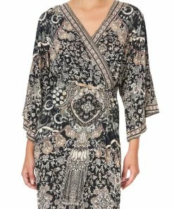 Camilla EBoutique (US) Sale Clothing DRAPED WRAP DRESS DUST HER OFF