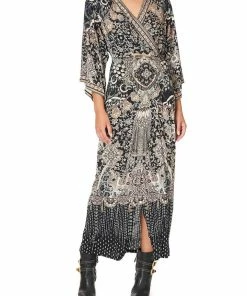 Camilla EBoutique (US) Sale Clothing DRAPED WRAP DRESS DUST HER OFF