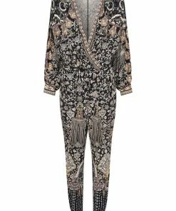 Camilla EBoutique (US) JERSEY TWIST FRONT JUMPSUIT DUST HER OFF
