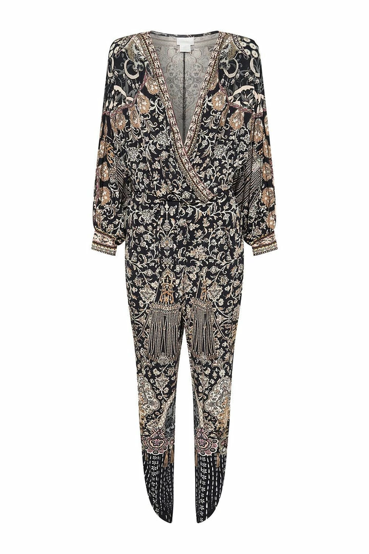 Camilla EBoutique (US) JERSEY TWIST FRONT JUMPSUIT DUST HER OFF