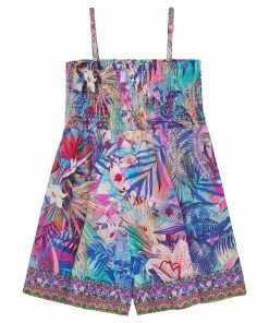 Camilla EBoutique (US) Sale Clothing KIDS PLAYSUIT WITH SHIRRING 4-10 SOUTH BEACH SUNRISE
