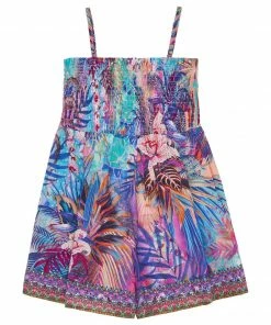 Camilla EBoutique (US) Sale Clothing KIDS PLAYSUIT WITH SHIRRING 4-10 SOUTH BEACH SUNRISE
