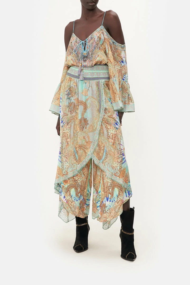 Camilla EBoutique (US) Clothing CROSS OVERLAY PANT MAKE LOVE NOT WAR