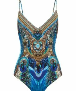 Camilla EBoutique (US) TIE BACK V-NECK ONE PIECE TEMPLE TEMPTRESS