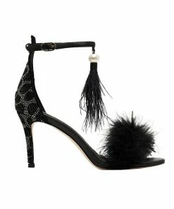 Camilla EBoutique (US) Accessories FEATHERED HEEL SOLID BLACK