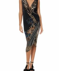 Camilla EBoutique (US) JERSEY DRAPPED DRESS LADY STARDUST