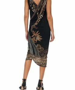 Camilla EBoutique (US) JERSEY DRAPPED DRESS LADY STARDUST