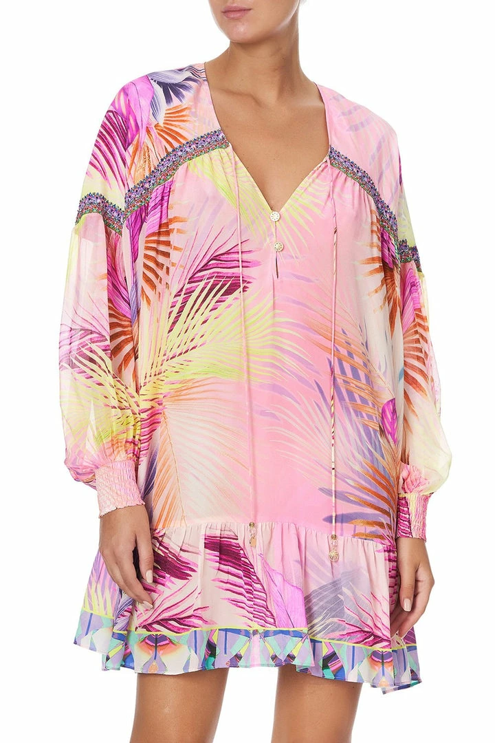 Camilla EBoutique (US) GATHERED YOKE DRESS SOUTH BEACH SUNRISE Sale Clothing