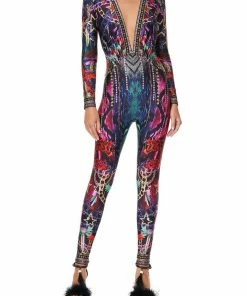 Camilla EBoutique (US) New To Sale PLUNGE FRONT CATSUIT ROCKET WOMAN