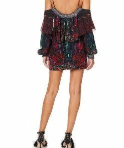 Camilla EBoutique (US) DROP SHOULDER RUFFLE BLOUSE ROCKET WOMAN