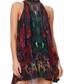 Camilla EBoutique (US) NECK TIE SHORT DRESS ROCKET WOMAN Sale Clothing