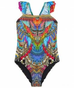 Camilla EBoutique (US) KIDS ONE PIECE WITH FRILL STRAP 4-10 GUARDIANS OF THE SUN New To Sale