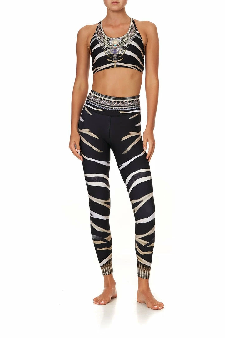 Camilla EBoutique (US) ACTIVE RACER BACK CROP ZEBRA CROSSING