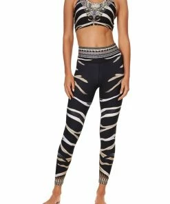 Camilla EBoutique (US) ACTIVE RACER BACK CROP ZEBRA CROSSING