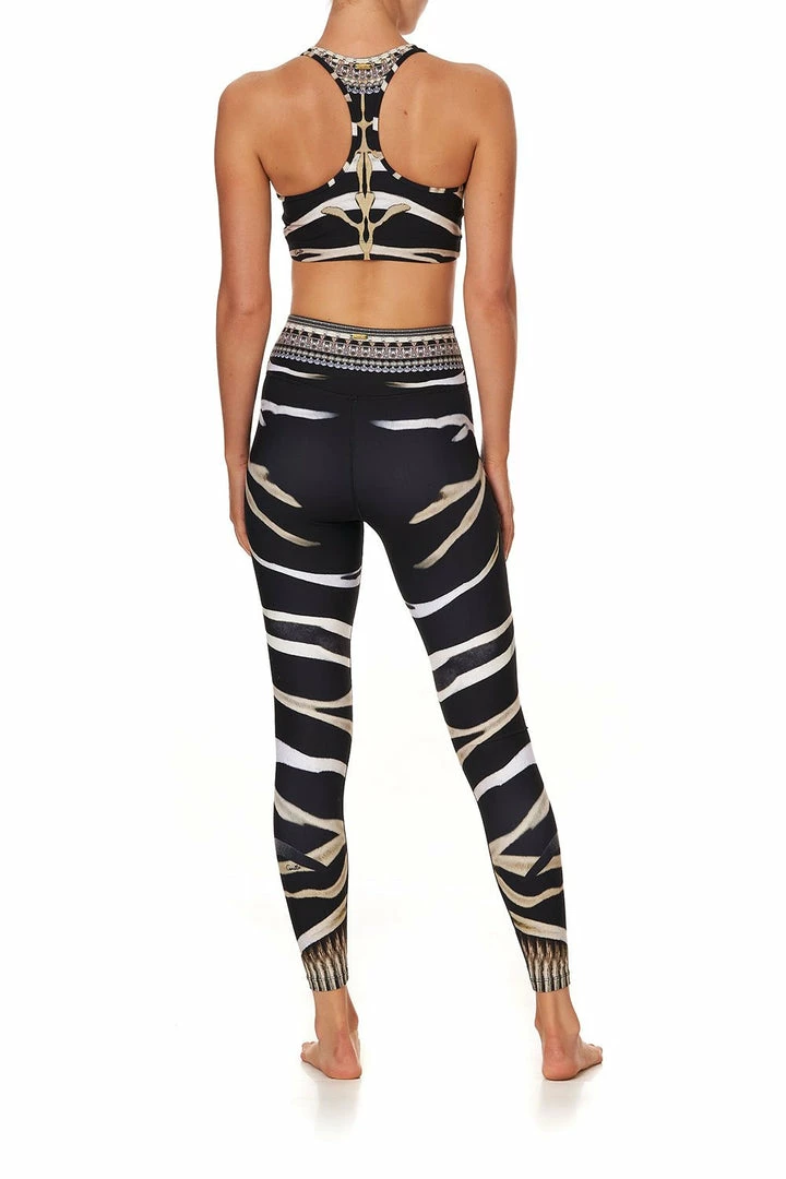 Camilla EBoutique (US) ACTIVE RACER BACK CROP ZEBRA CROSSING