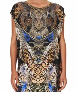 Camilla EBoutique (US) EXTENDED SLEEVE TEE DRAGON LADY Sale Activewear & Loungewear