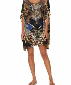 Camilla EBoutique (US) SHORT ROUND NECK LOUNGE KAFTAN DRAGON LADY Sale Clothing