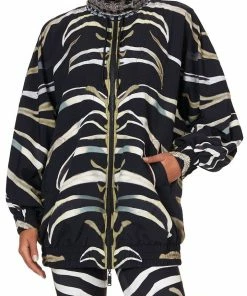 Camilla EBoutique (US) MID LENGTH WIND BREAKER JACKET ZEBRA CROSSING