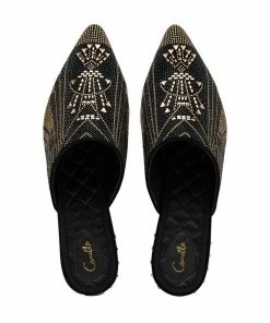 Camilla EBoutique (US) AZTEC CRYSTAL SLIPPER LUXE BLACK
