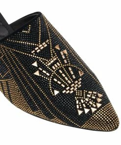 Camilla EBoutique (US) AZTEC CRYSTAL SLIPPER LUXE BLACK