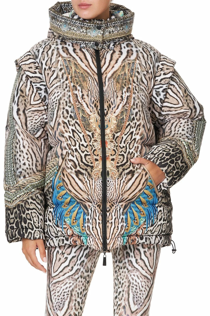 Camilla EBoutique (US) PUFFER JACKET WITH REMOVABLE SLEEVE WARRIOR WANDERLUST