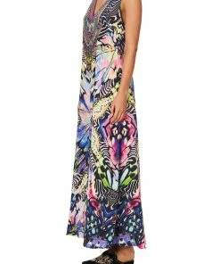 Camilla EBoutique (US) V NECK FLARED JUMPSUIT TRANCE TEMPTATION Up To 30% Off