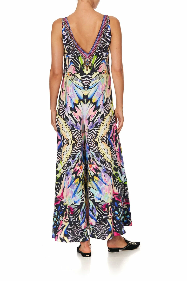 Camilla EBoutique (US) V NECK FLARED JUMPSUIT TRANCE TEMPTATION Up To 30% Off