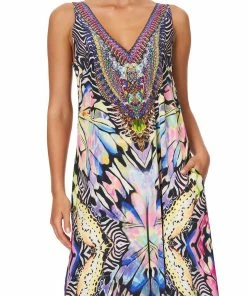 Camilla EBoutique (US) V NECK FLARED JUMPSUIT TRANCE TEMPTATION Up To 30% Off