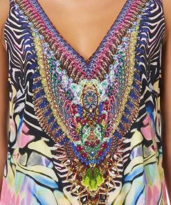 Camilla EBoutique (US) V NECK FLARED JUMPSUIT TRANCE TEMPTATION Up To 30% Off