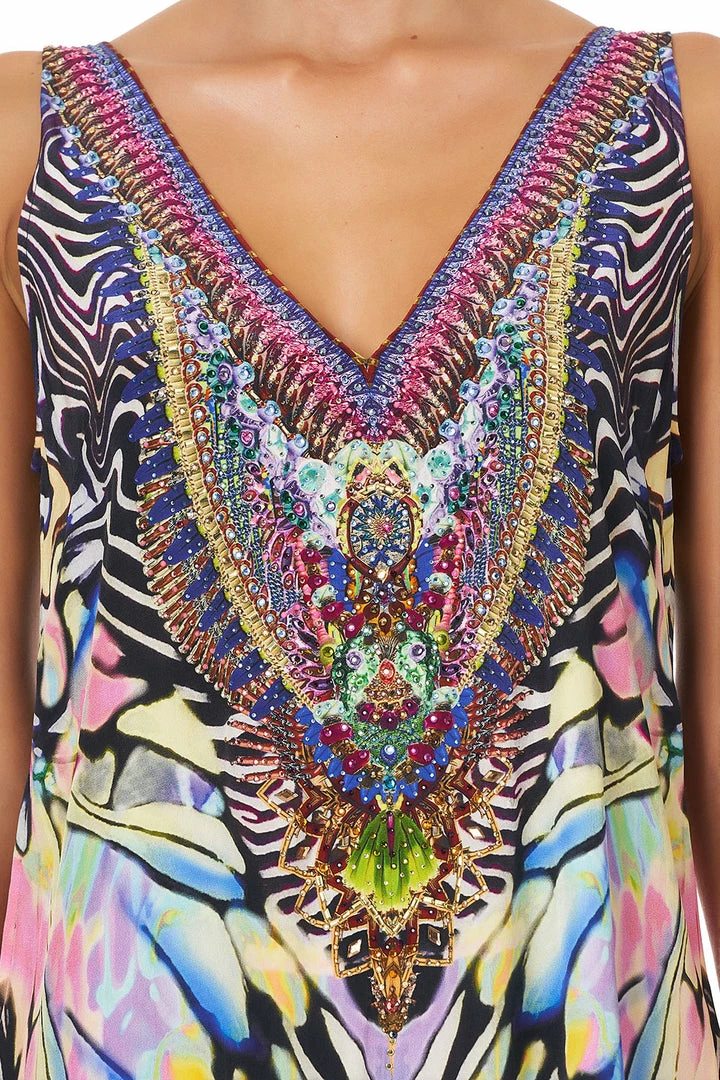 Camilla EBoutique (US) V NECK FLARED JUMPSUIT TRANCE TEMPTATION Up To 30% Off