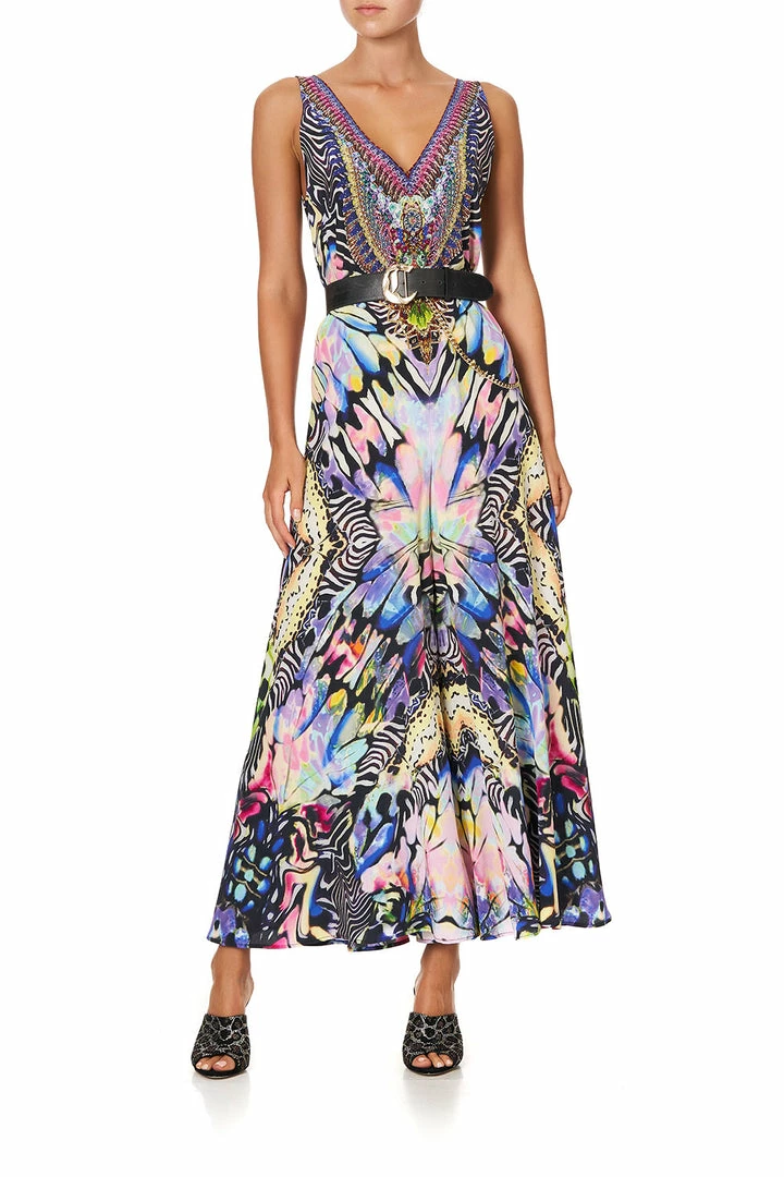 Camilla EBoutique (US) V NECK FLARED JUMPSUIT TRANCE TEMPTATION Up To 30% Off