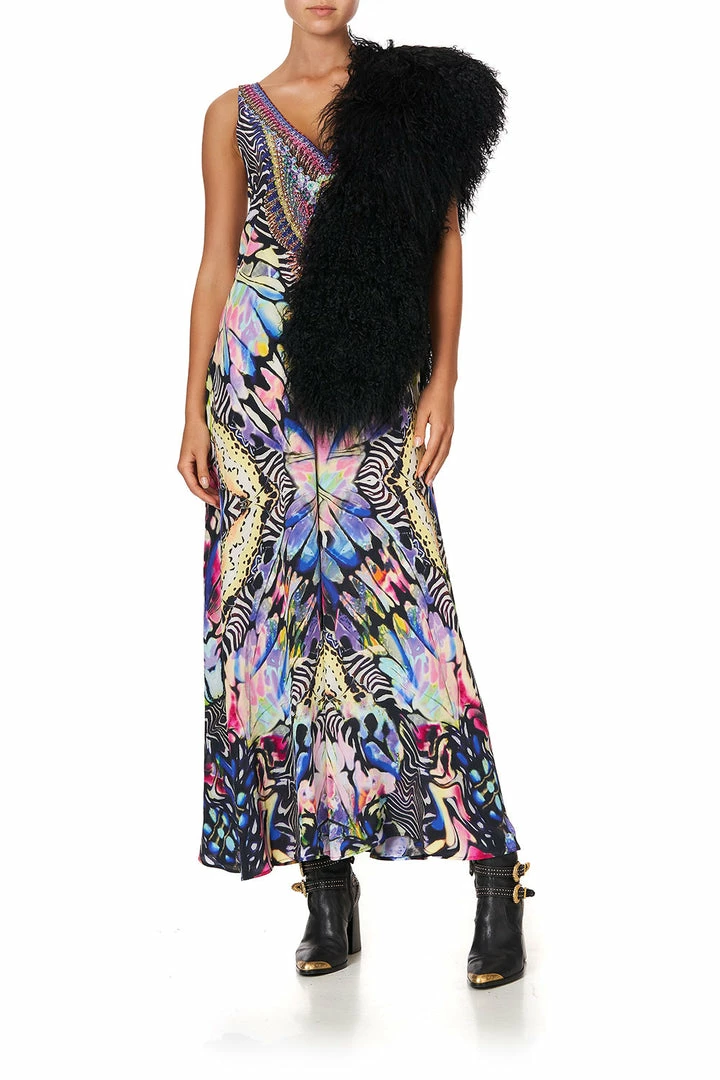 Camilla EBoutique (US) V NECK FLARED JUMPSUIT TRANCE TEMPTATION Up To 30% Off