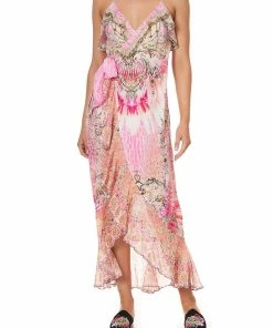 Camilla EBoutique (US) LONG WRAP DRESS WITH FRILL DECO DARLING