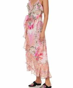 Camilla EBoutique (US) LONG WRAP DRESS WITH FRILL DECO DARLING