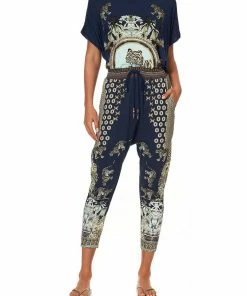 Camilla EBoutique (US) RIB WAIST RELAXED PANT A LITTLE PAST TWILIGHT