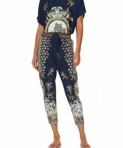 Camilla EBoutique (US) RIB WAIST RELAXED PANT A LITTLE PAST TWILIGHT