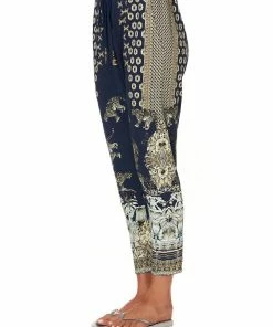 Camilla EBoutique (US) RIB WAIST RELAXED PANT A LITTLE PAST TWILIGHT