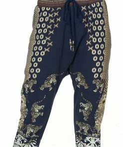 Camilla EBoutique (US) RIB WAIST RELAXED PANT A LITTLE PAST TWILIGHT
