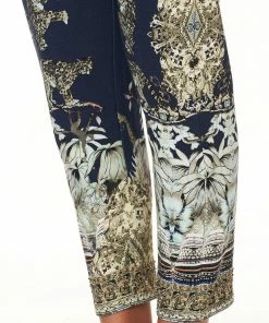 Camilla EBoutique (US) RIB WAIST RELAXED PANT A LITTLE PAST TWILIGHT