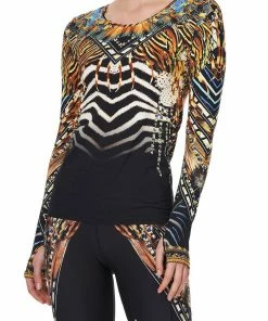 Camilla EBoutique (AU) LONG SLEEVE THUMBHOLE TOP LOST PARADISE Up To 30% Off