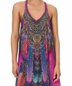 Camilla EBoutique (US) Sale Clothing V NECK RACERBACK DRESS MIDNIGHT MADNESS