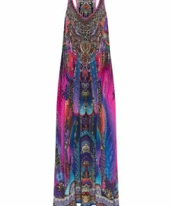 Camilla EBoutique (US) Sale Clothing V NECK RACERBACK DRESS MIDNIGHT MADNESS