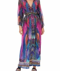 Camilla EBoutique (US) DRAWSTRING BUTTON UP DRESS MIDNIGHT MADNESS Sale Clothing